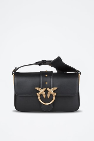 Bandolera de piel bovina - Negro