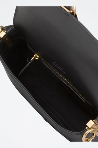 Bandolera de piel bovina - Negro