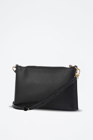 Bandolera de piel bovina - Negro - Negro