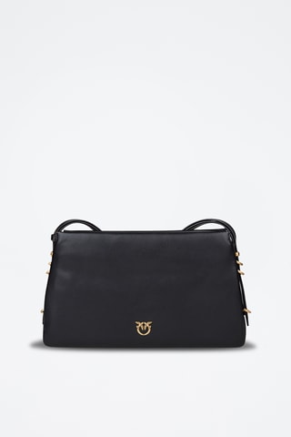 Bandolera de piel - Negro