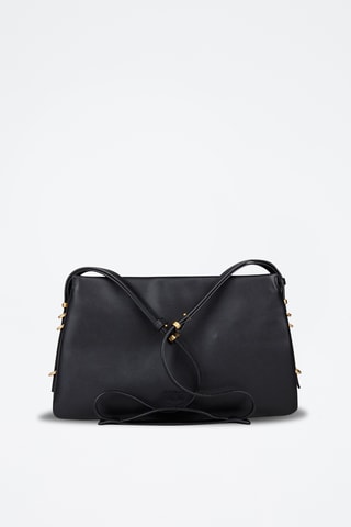 Bandolera de piel - Negro