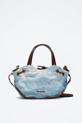 Bolso tie-dye - Azul y marrón