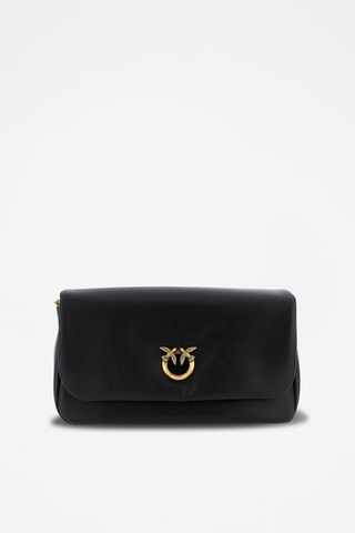 Bandolera de piel - Negro