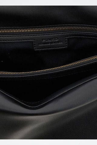 Bandolera de piel - Negro