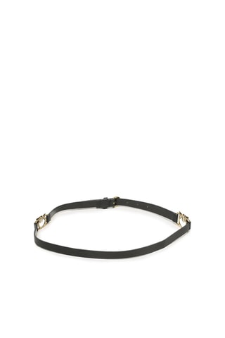 Cinturón de piel Love Berry - Negro