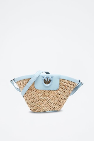 Bolso shopper Love Summer - Azul claro y nude