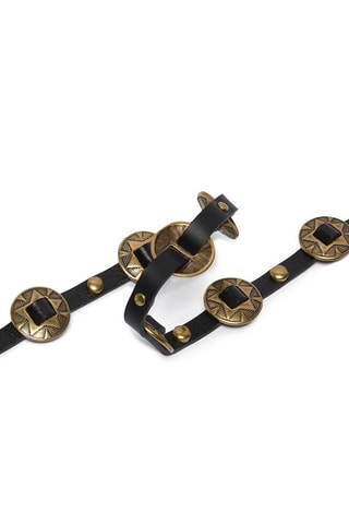 Cinturón de piel Pasco - Negro