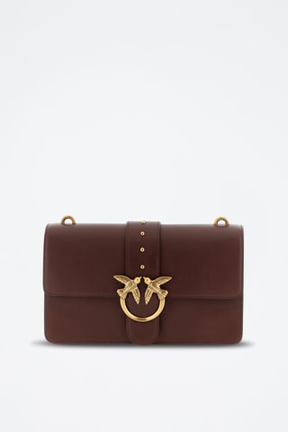 Sac bandoulière en cuir Love One Classic - Bordeaux