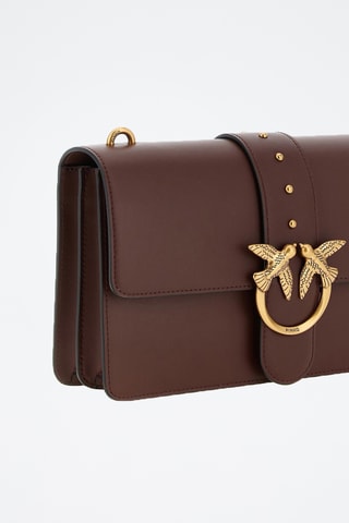 Sac bandoulière en cuir Love One Classic - Bordeaux