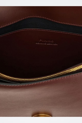 Sac bandoulière en cuir Love One Classic - Bordeaux