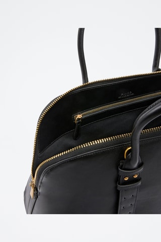 Bolso bowling de piel Bowling - Negro