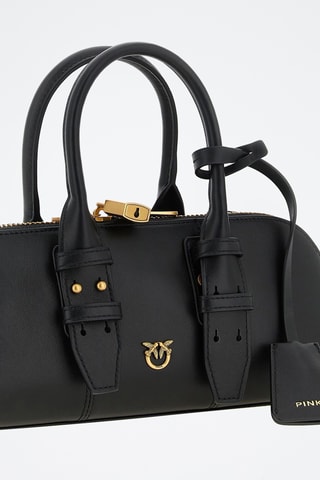 Bolso de piel Escape Baguette Small - Negro