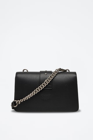 Bandolera de piel Love One Mini - Negro