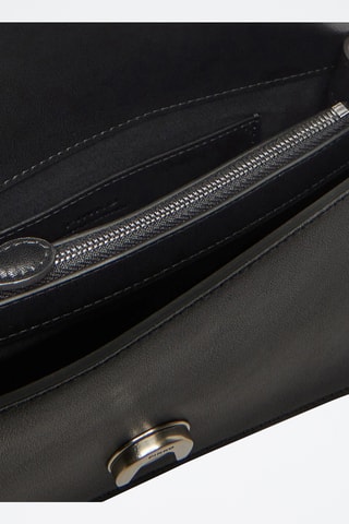 Bandolera de piel Love One Mini - Negro