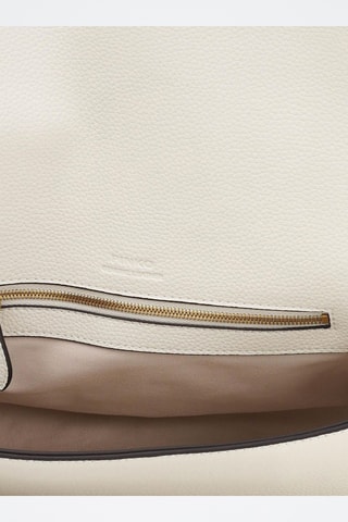 Bandolera de piel Love One Slouchy Classic - Blanco