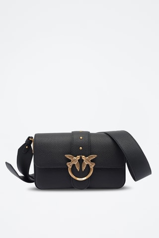 Bandolera de piel Love One Mini - Negro