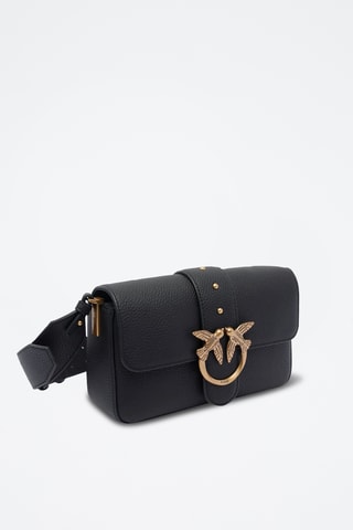 Bandolera de piel Love One Mini - Negro