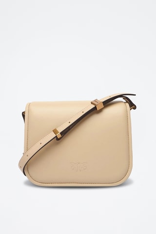 Bolso de piel Love Box Mini - Beige