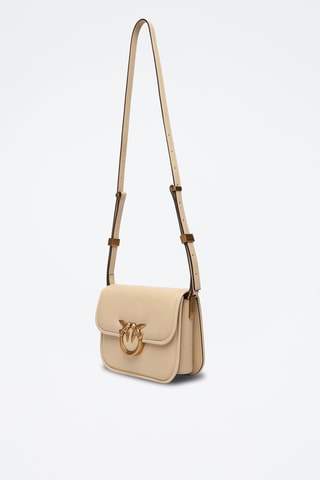 Bolso de piel Love Box Mini - Beige