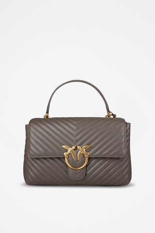 Bolso de piel Love Lady - Topo