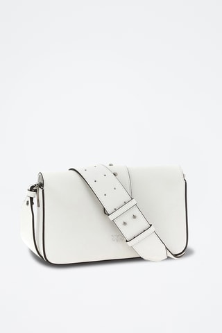 Bandolera de piel - Blanco