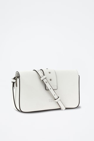 Bandolera de piel - Blanco