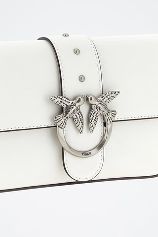 Bandolera de piel - Blanco