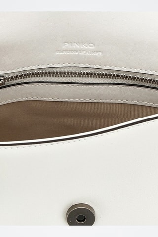 Bandolera de piel - Blanco