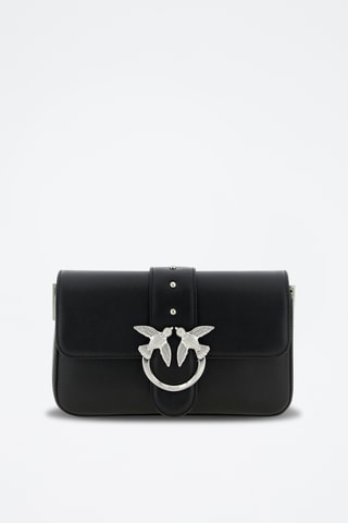 Bandolera de piel - Negro