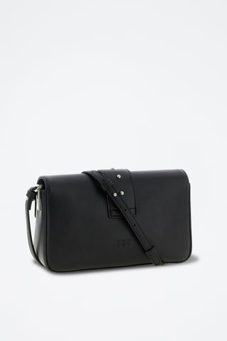 Bandolera de piel - Negro