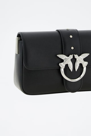 Bandolera de piel - Negro