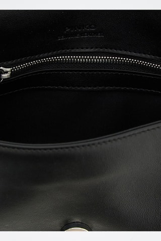 Bandolera de piel - Negro