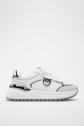 Zapatillas de piel Gem - Blanco - Blanco