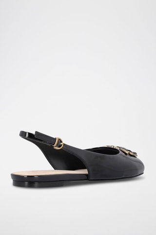 Zapatos destalonados con brillo Maggy - Negro - Dorado y negro