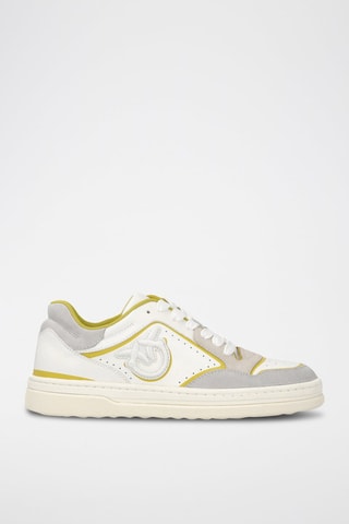 Zapatillas de piel Mandy 08 - Blanco - Blanco y gris