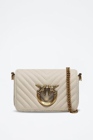 Bandolera de piel ovina - Blanco - Blanco