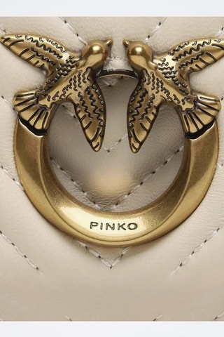 Bandolera de piel ovina - Blanco - Blanco