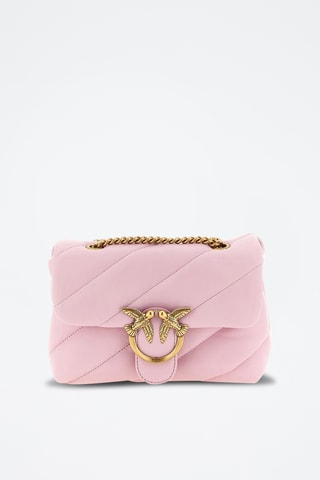 Bandolera de piel - Rosa