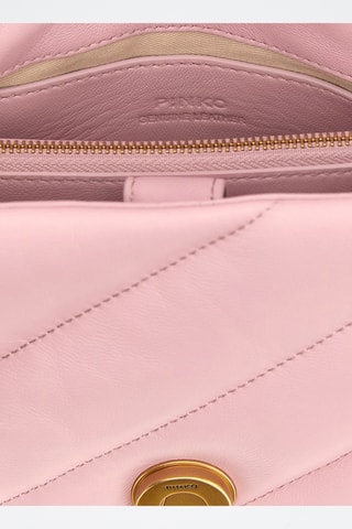 Bandolera de piel - Rosa