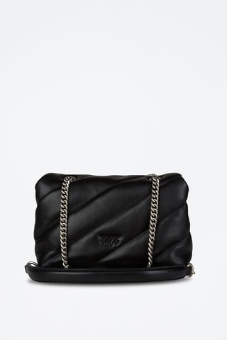 Bandolera de piel ovina Love Puff Mini - Negro - Negro