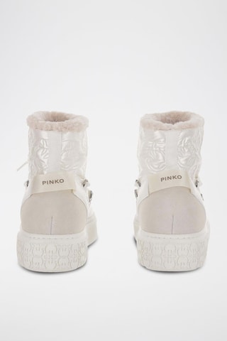 Botines forrados Yoko 19 - Crudo - Plateado y blanco