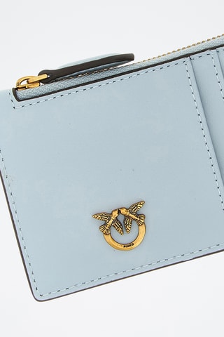 Tarjetero de piel - Azul