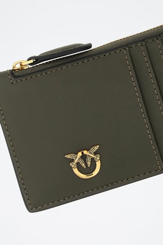 Tarjetero de piel - Verde