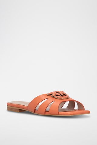 Sandalias de piel Marli - Crudo - Plateado y blanco