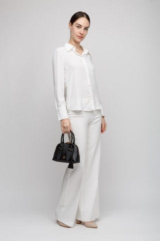 Bolso bowling de piel - Negro