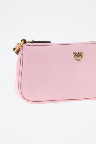 Bandolera de piel - Rosa