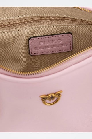 Bandolera de piel - Rosa