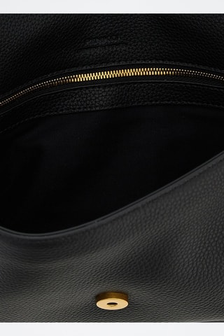 Sac bandoulière en cuir Love One - Noir