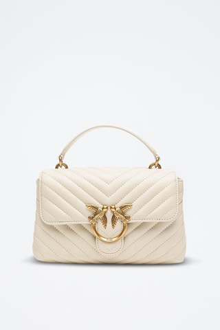 Bolso de piel napa Love Lady - Blanco