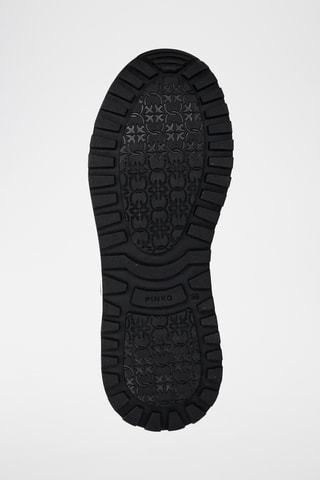 Zapatillas de piel de cuña - Gris